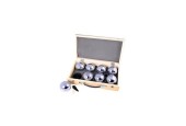 Jeu de boules 8 metalen ballen in houten kist