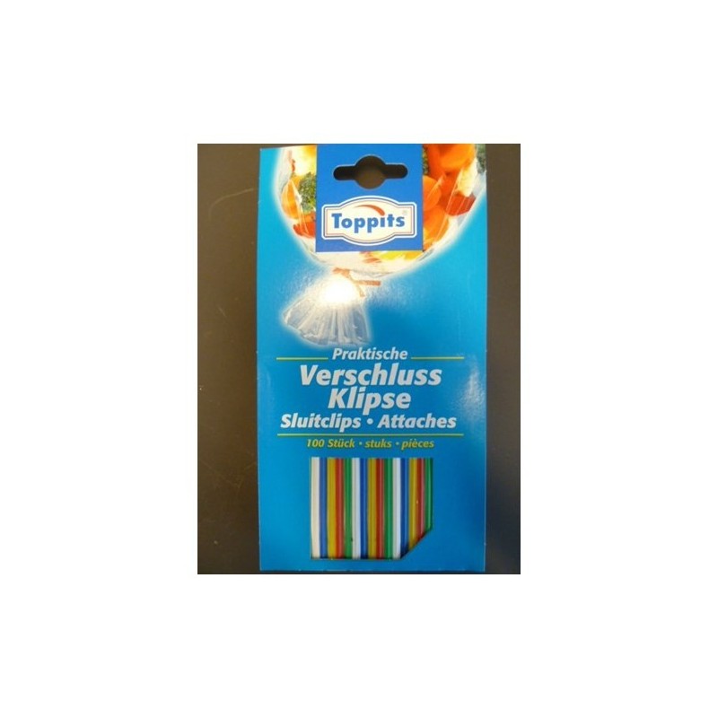 Clips de fermeture Toppits, paquet de 100 pièces