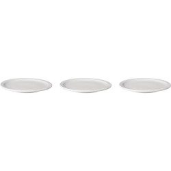 Mammoet Bord smalle rand Budgetline porselein wit 24cm  (set van 3)