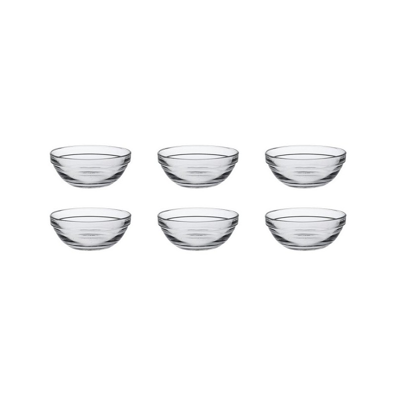 Duralex bol Lys rond empilable 200ml verre dur 6 pièces 10,5x4,3cm