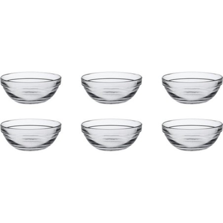 Duralex bol Lys rond empilable 200ml verre dur 6 pièces 10,5x4,3cm