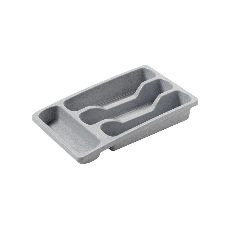 Curver Range-couverts Luna petit gris clair 4 compartiments 33x20x6cm