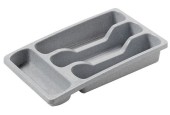 Curver Range-couverts Luna petit gris clair 4 compartiments 33x20x6cm