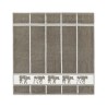 DDDDD Torchon de cuisine vache taupe 50x55cm 6 pièces