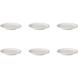 Mammoet Gebaksbord Budgetline Smalle Rand Porselein 16cm Set A 6 Stuks