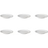 Mammoet Gebaksbord Budgetline Smalle Rand Porselein 16cm Set A 6 Stuks