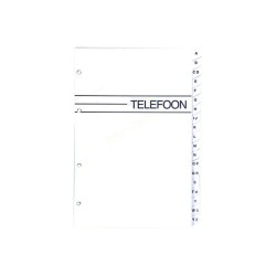 Telefoonregister inhoud large A-Z 4 ring