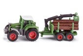 Siku 1645 Tractor met bosaanhangwagen