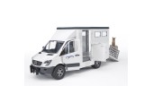 Transport de bétail Bruder Mercedes Benz Sprinter avec 1 cheval