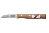 Couteau d'office Couteau de moulin courbé NON inox manche en bois