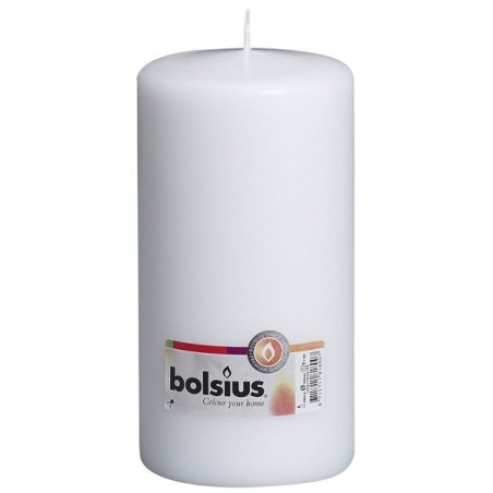 Bougie bloc Bolsius 200/100mm blanc