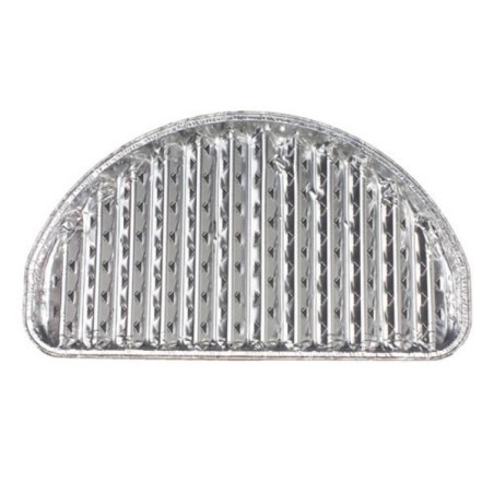 Plateaux de grillades en aluminium Papstar pack de 5 pièces 32,5x19cm