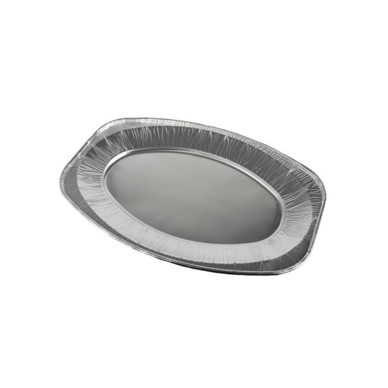 Papstar Serveerschal Aluminium pak a 10 stuks