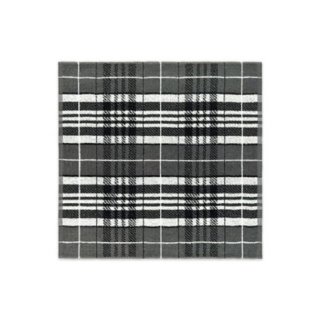 DDDDD Torchon de cuisine kilt anthracite 50x55cm 6 pièces