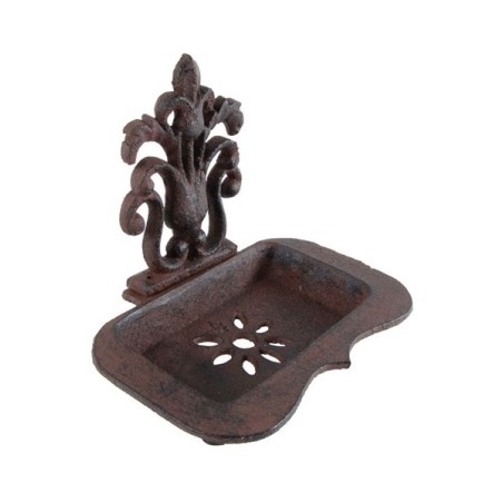 Esschert Design Porte-savon en fonte 15,5x11,7x13,8cm