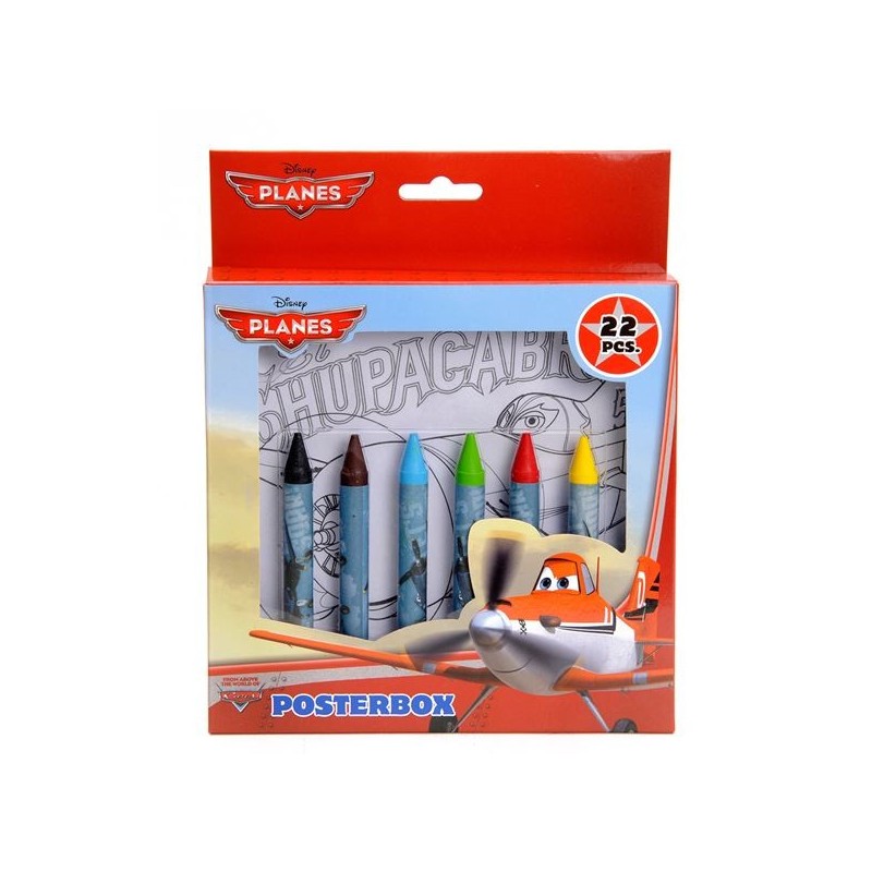 ENSEMBLE DE COULEURS D'AFFICHES D'AVIONS 22 PCS