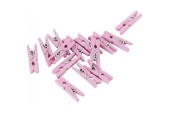 Mini pinces pack de 24 pièces rose