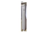 Armoire suspendue grise 135x20x48cm (hxlxp). Pour suspendre sans poussière 6 vêtements.