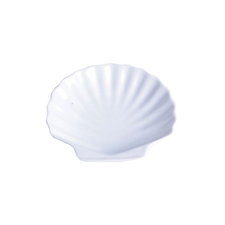 Schelp porselein 12x12cm