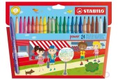 Stabilo powerviltstift etui 24st