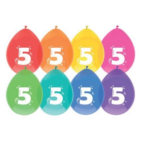 Ballonnen 5  jaar pak a 8 stuks