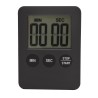 Balance Minuterie de cuisine numérique gris noir 5,3x7cm