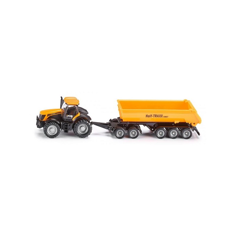 Siku 1858 Tractor met dolly en kantelbak