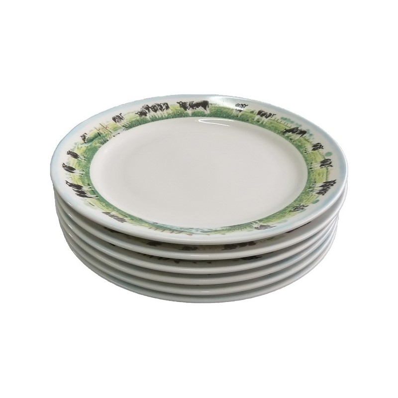 Wiebe van der Zee assiette rurale plate Ø21cm pack de 6 pièces en porcelaine