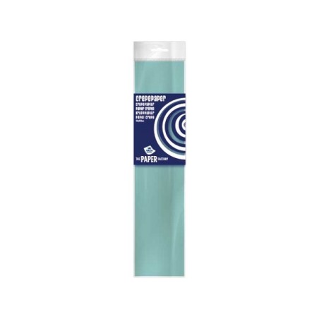 Papier crépon 50x250 cm C16 bleu clair lot de 10 rouleaux