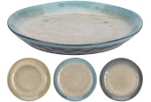 Assiette en faïence Ø20cm, disponible en 3 coloris