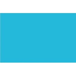 Carton photo 25 feuilles 70x50cm 300gr. bleu azur