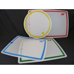 Ensemble de tapis de découpe en 4 couleurs, formes et tailles différentes