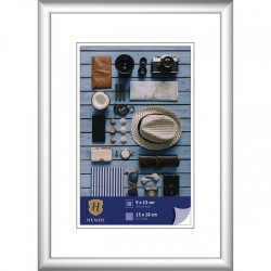 Henzo fotolijst Napoli frame 13x18cm foto 9x13cm zilver kunststof