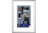 Henzo cadre photo Napoli cadre 13x18cm photo 9x13cm argent plastique