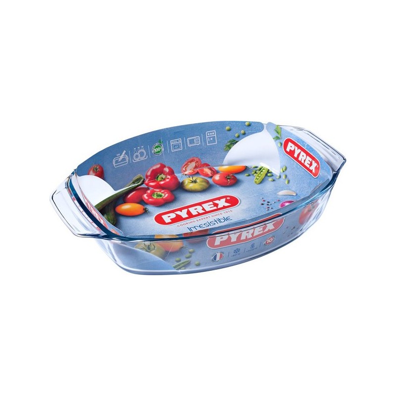 Plat à rôtir ovale Pyrex IRRESISTIBLE 39x27 cm 4L