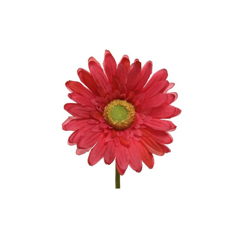 Gerbera en soie sur tige Fuchsia 50cm