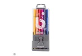 Bruynzeel Teens 12 fineliners in etui met driekantige grip 0,4mm