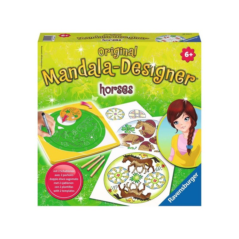 Ravensburger Midi Mandala Chevaux 2 en 1