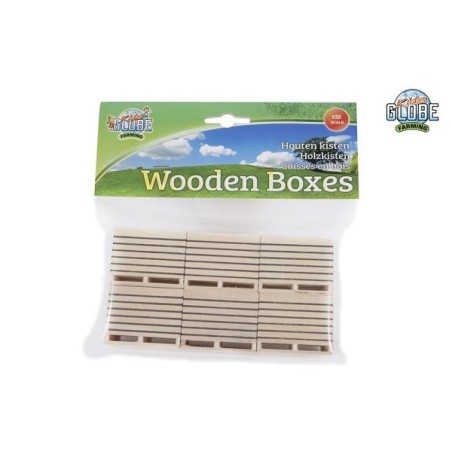 Boîtes de pommes de terre en bois Kids Globe 6 pièces 1:32 5,2x3,9x4cm