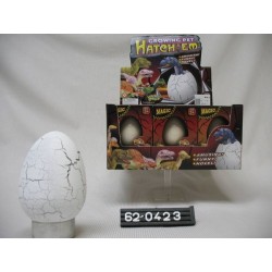 Jumbo ei 11cm met groeiende dino display a 6 stuks