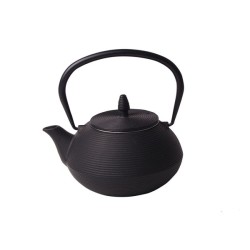 Théière en fonte 0,8L à nervures (17x15x10cm)