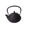 Theepot gietijzer 0.8L met ribbel ( 17x15x10cm )