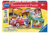 Ravensburger puzzel Disney Mickey Mouse - Drie puzzels - 49 stukjes - kinderpuzzel