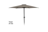 Parasol 3 meter met draaimechanisme Taupe