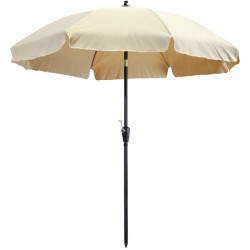 Parasol LANZAROTE 250cm avec système rotatif Ecru