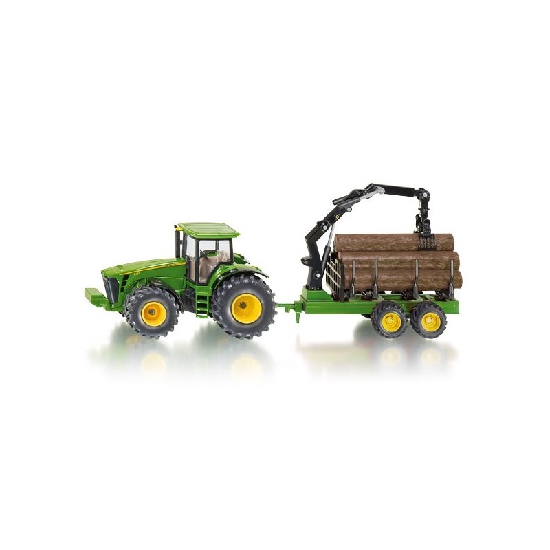Siku 1954 Tractor met boomstamaanhangwagen