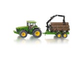 Siku 1954 Tractor met boomstamaanhangwagen