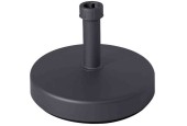 Pied de parasol rond 25kg rechargeable anthracite