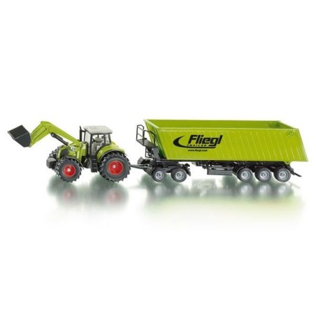 Tracteur Siku 1949 avec chargeur frontal, Dolly et benne