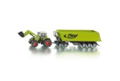 Siku 1949 Tractor met frontlader, Dolly en kieper